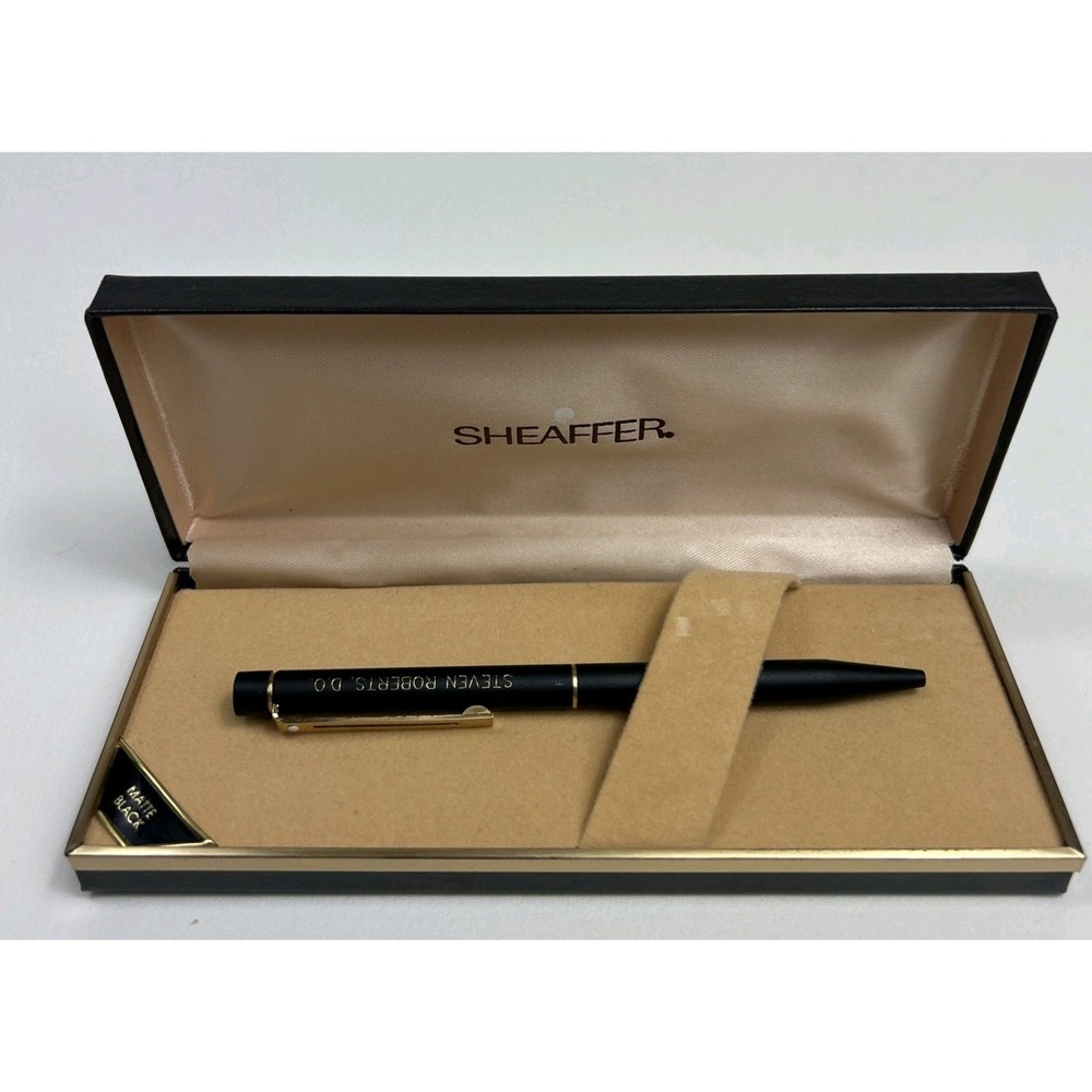 Vintage Rare Sheaffer Pen With Original Box Engraved Steven Roberts‎